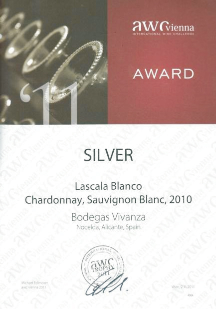 International competition diploma and silver medal of AWC VIENNA for «LASCALA blanco»